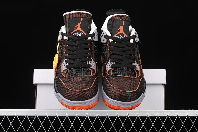 All categories Air Jordan Jordan series basketball shoes Air Jordan 4 G version Air Jordan 4 Retro SE AJ4 Joe 4 brass black orange starfish orange CW7183-100